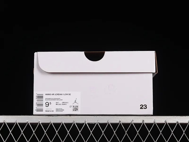 All categories Air Jordan Jordan series basketball shoes Air Jordan 1 Low G version pure original Air Jordan 1 Low "Dare To Fly" AJ1 Joe 1 silver cultural low-top casual sneakers FB1874-101